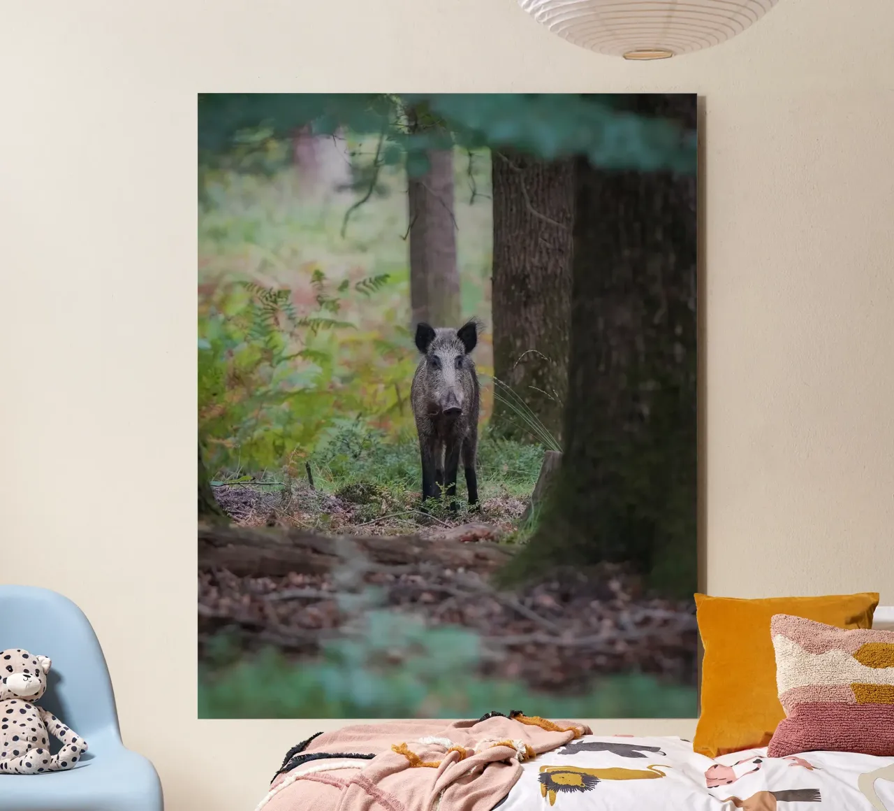 Cinghiale alluminio dibond da Tom's Wildlife