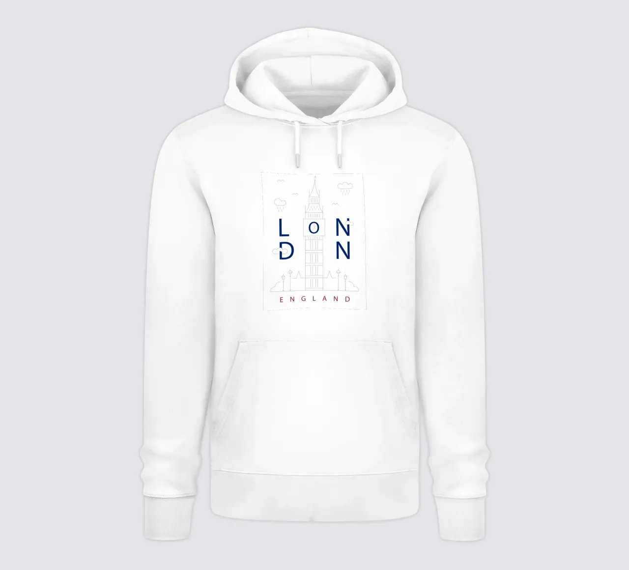Skyline di Londra felpa con cappuccio da 🎁 NOBELART