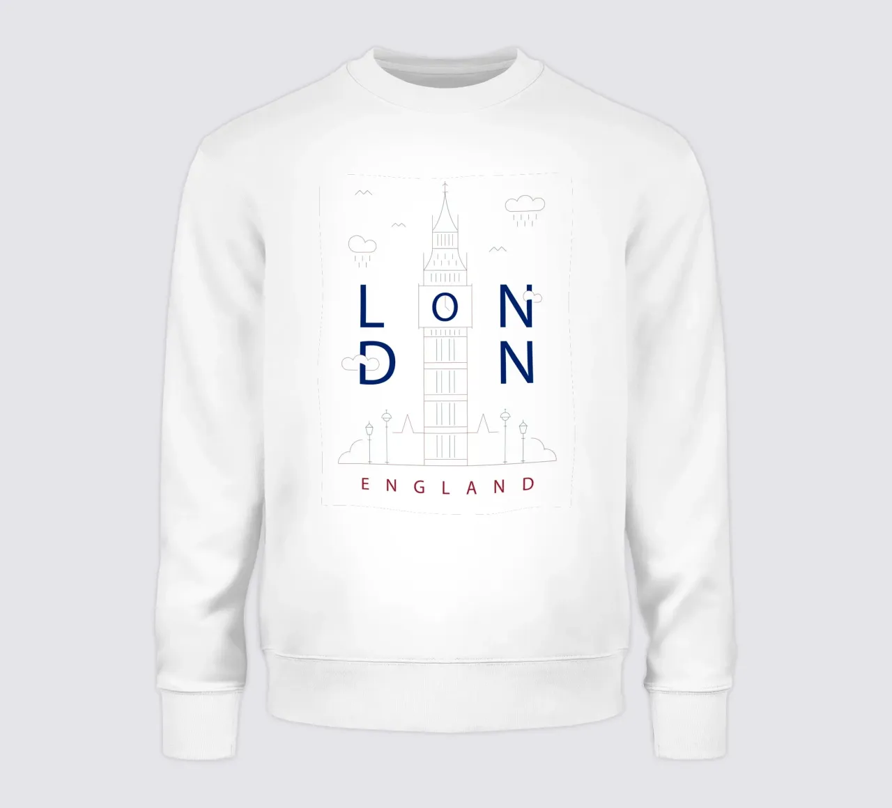 Skyline di Londra felpa da 🎁 NOBELART