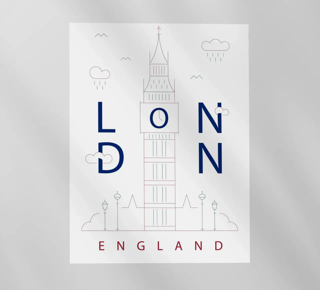Skyline di Londra pellicola backlit da 🎁 NOBELART