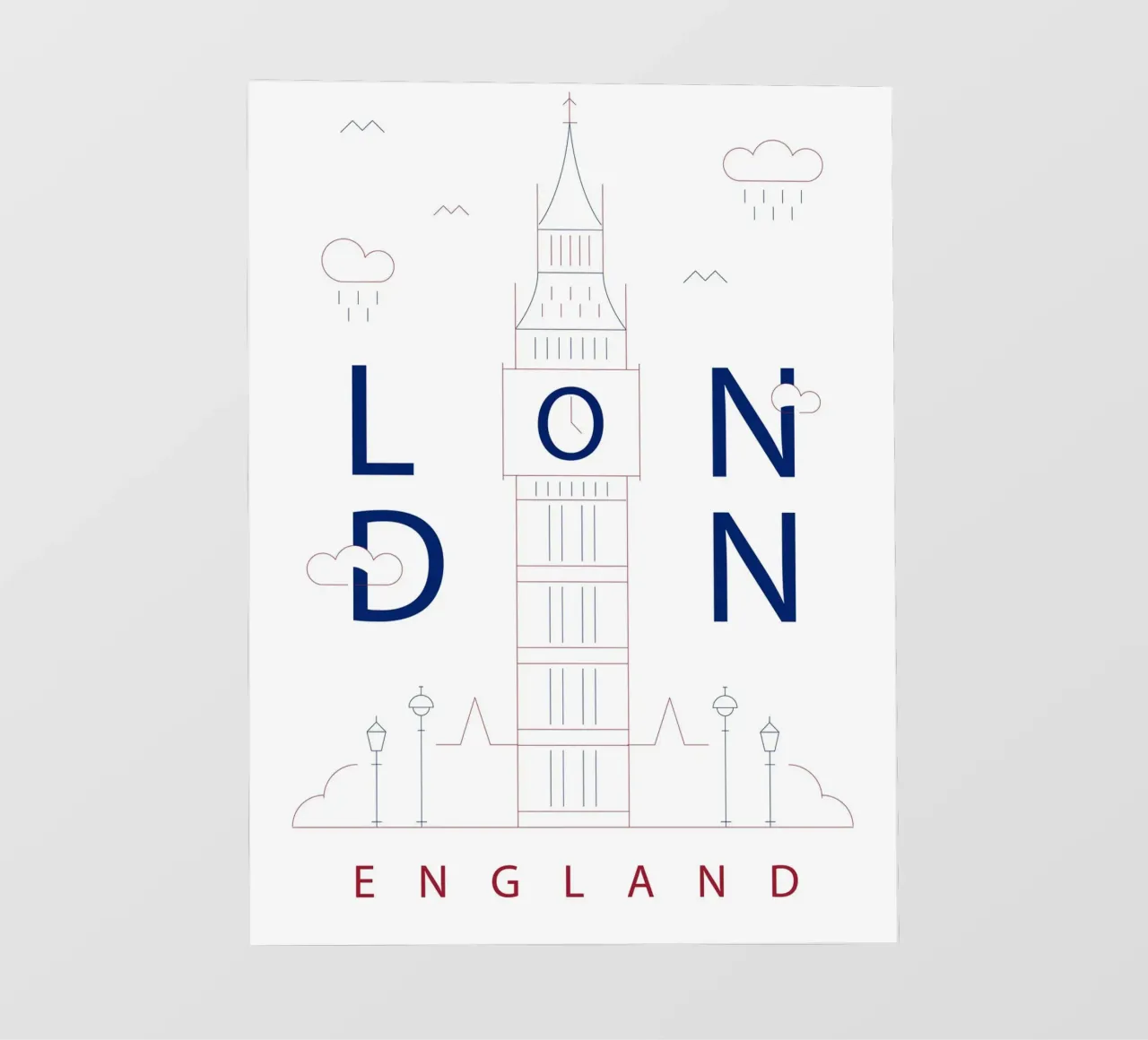Skyline di Londra telo in pvc da 🎁 NOBELART