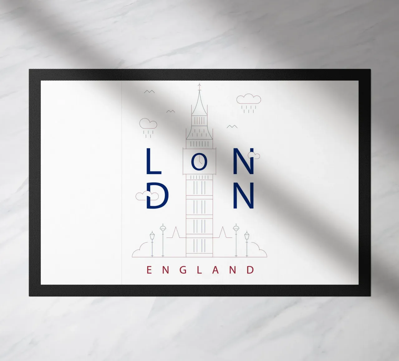 Skyline di Londra zerbino da 🎁 NOBELART