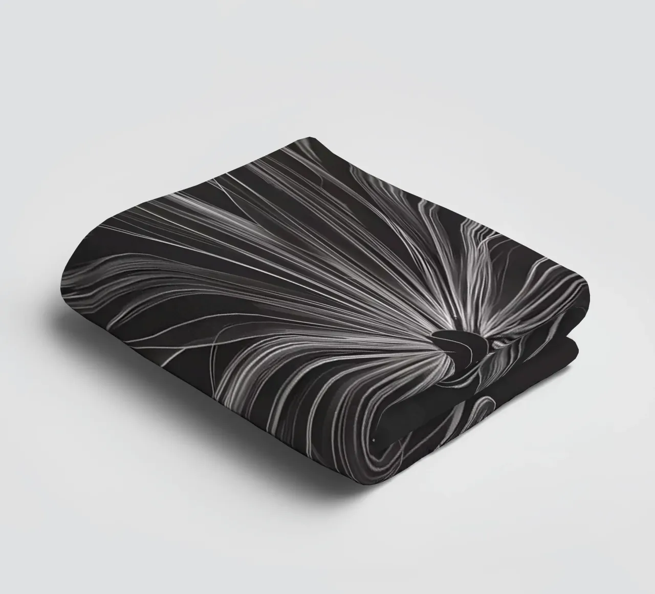 Abstracte bloemen schets badhanddoek van Artistic-shop