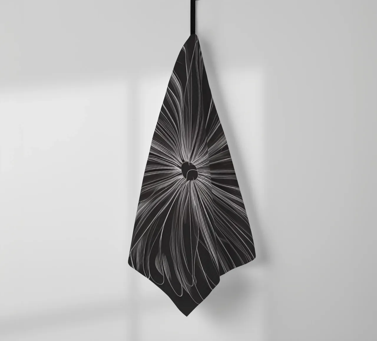Abstracte bloemen schets theedoek van Artistic-shop