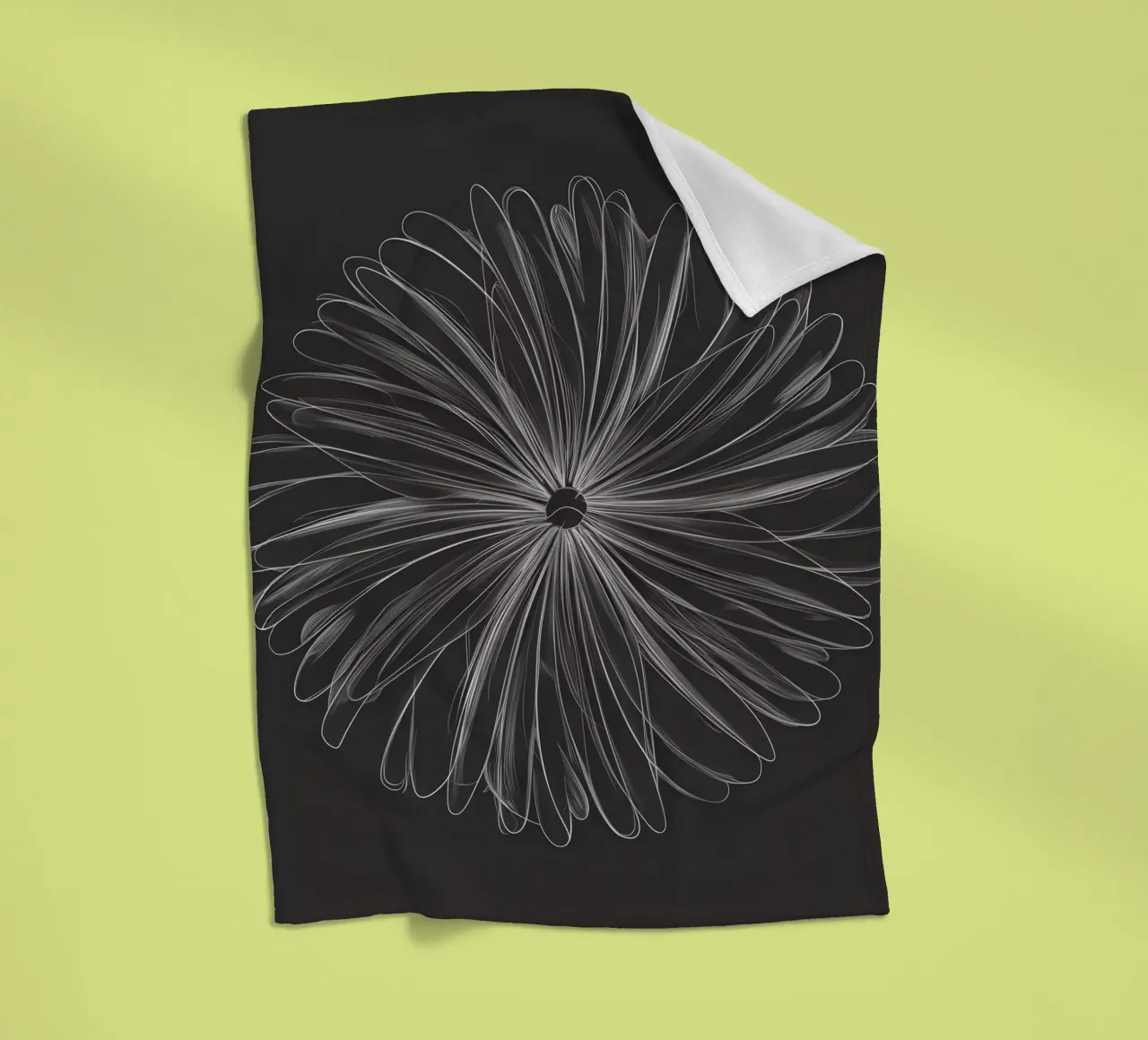 Abstracte bloemen schets fleecedeken van Artistic-shop