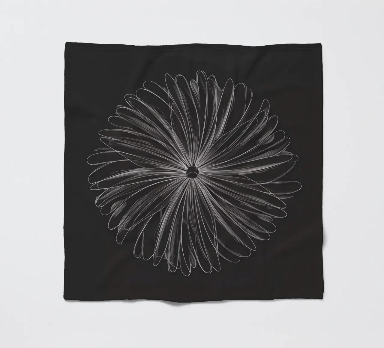 Abstracte bloemen schets fleecedeken van Artistic-shop