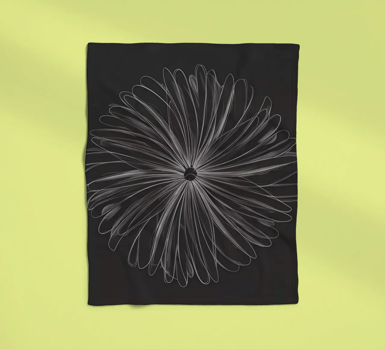 Abstracte bloemen schets fleecedeken van Artistic-shop