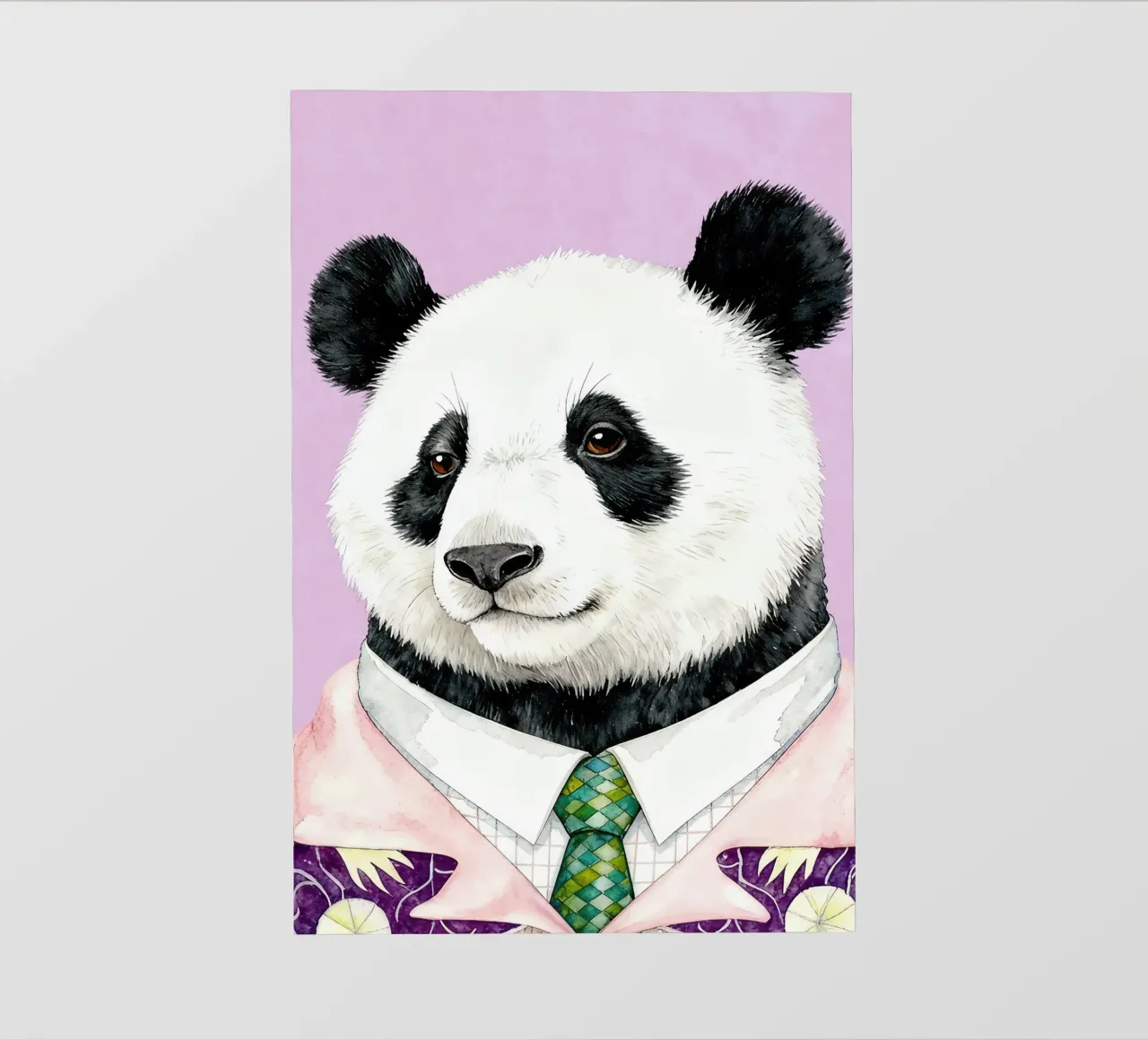 Panda Gentleman pellicola backlit da Attaboy Dsgn