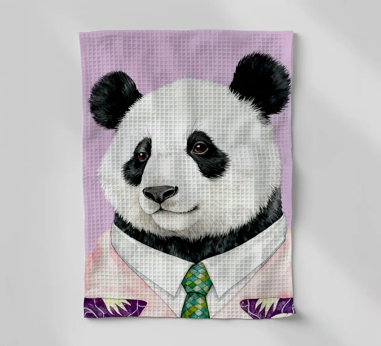 Panda Gentleman theedoek van Attaboy Dsgn