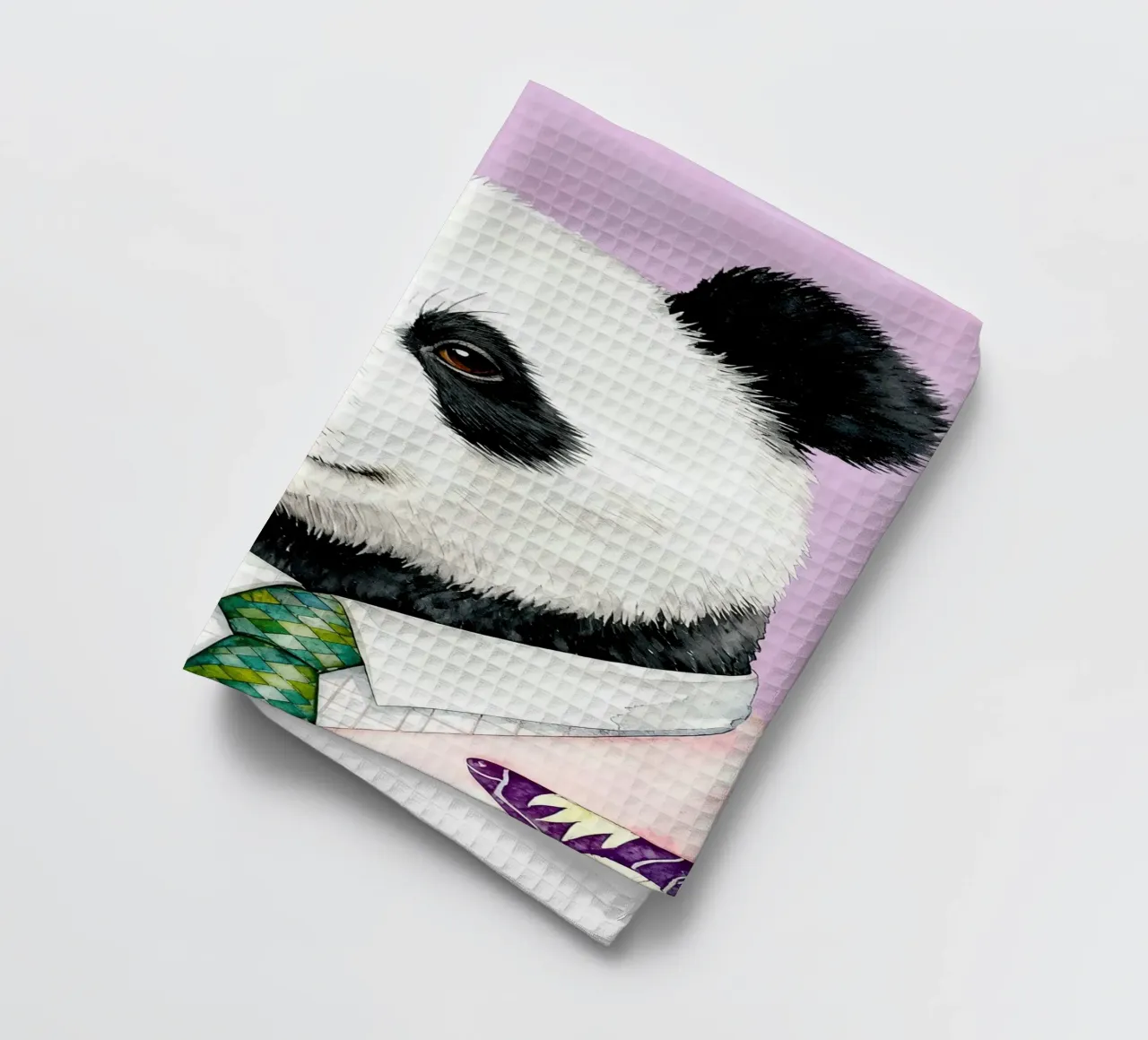 Panda Gentleman theedoek van Attaboy Dsgn