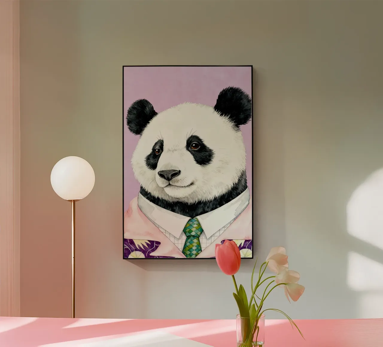 Panda Gentleman plexiglass da Attaboy Dsgn