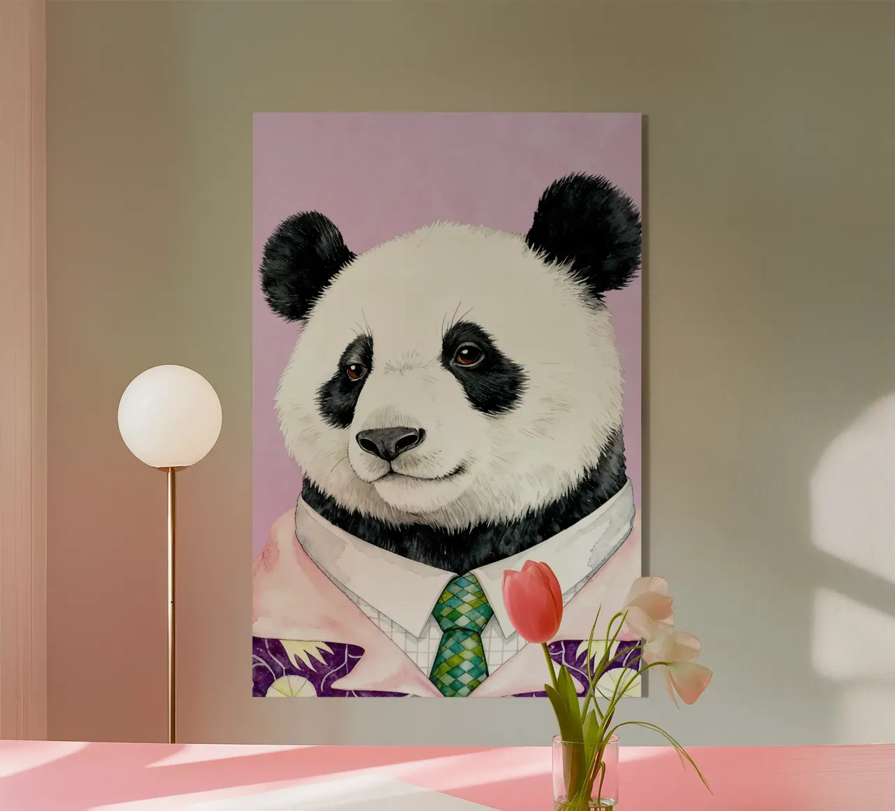 Panda Gentleman plexiglass da Attaboy Dsgn