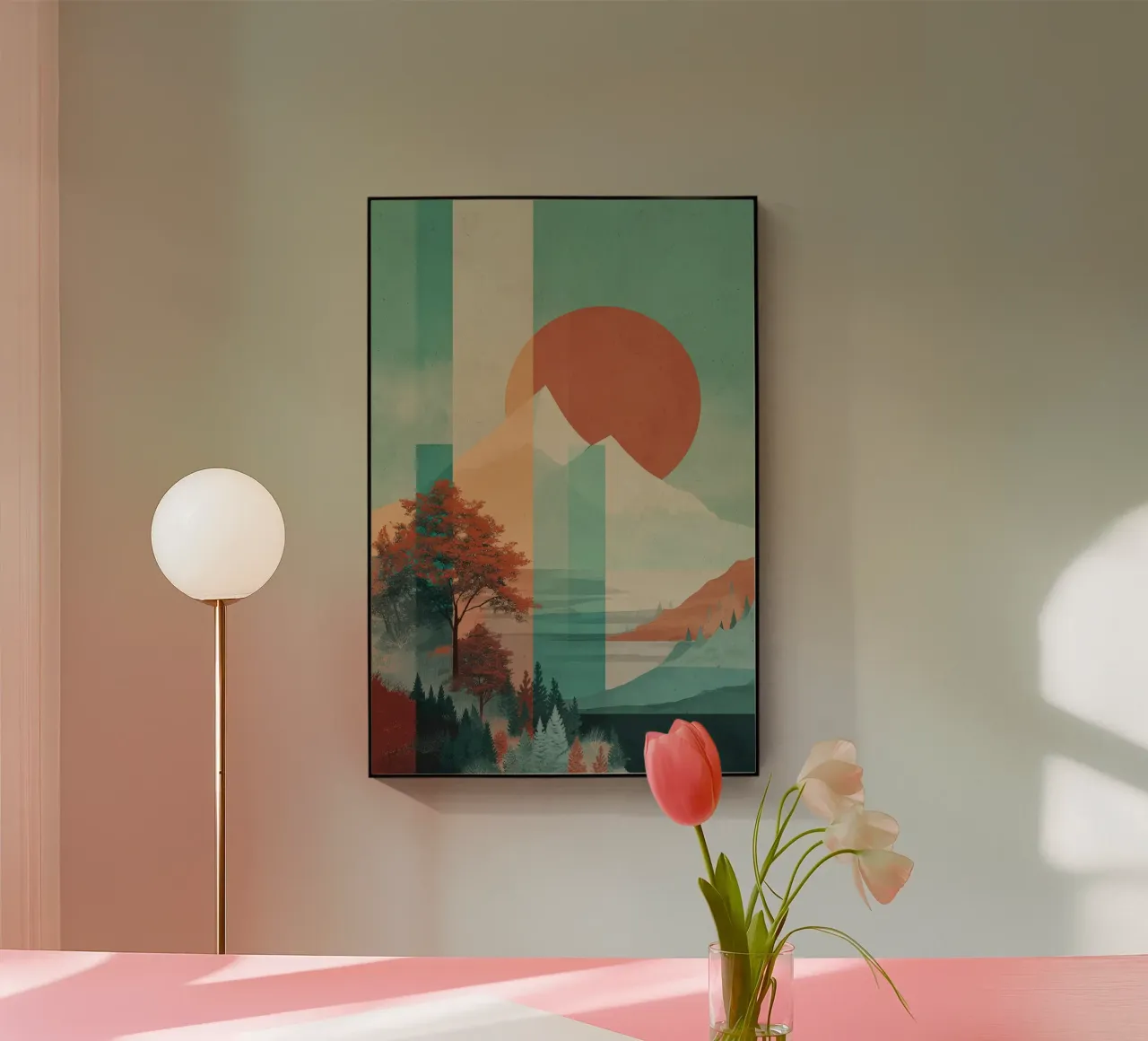 Pastel Peaks plexiglass da Mosaic Dialogue