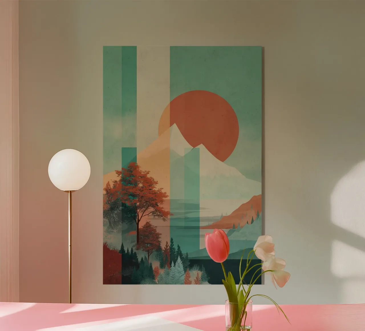 Pastel Peaks plexiglass da Mosaic Dialogue