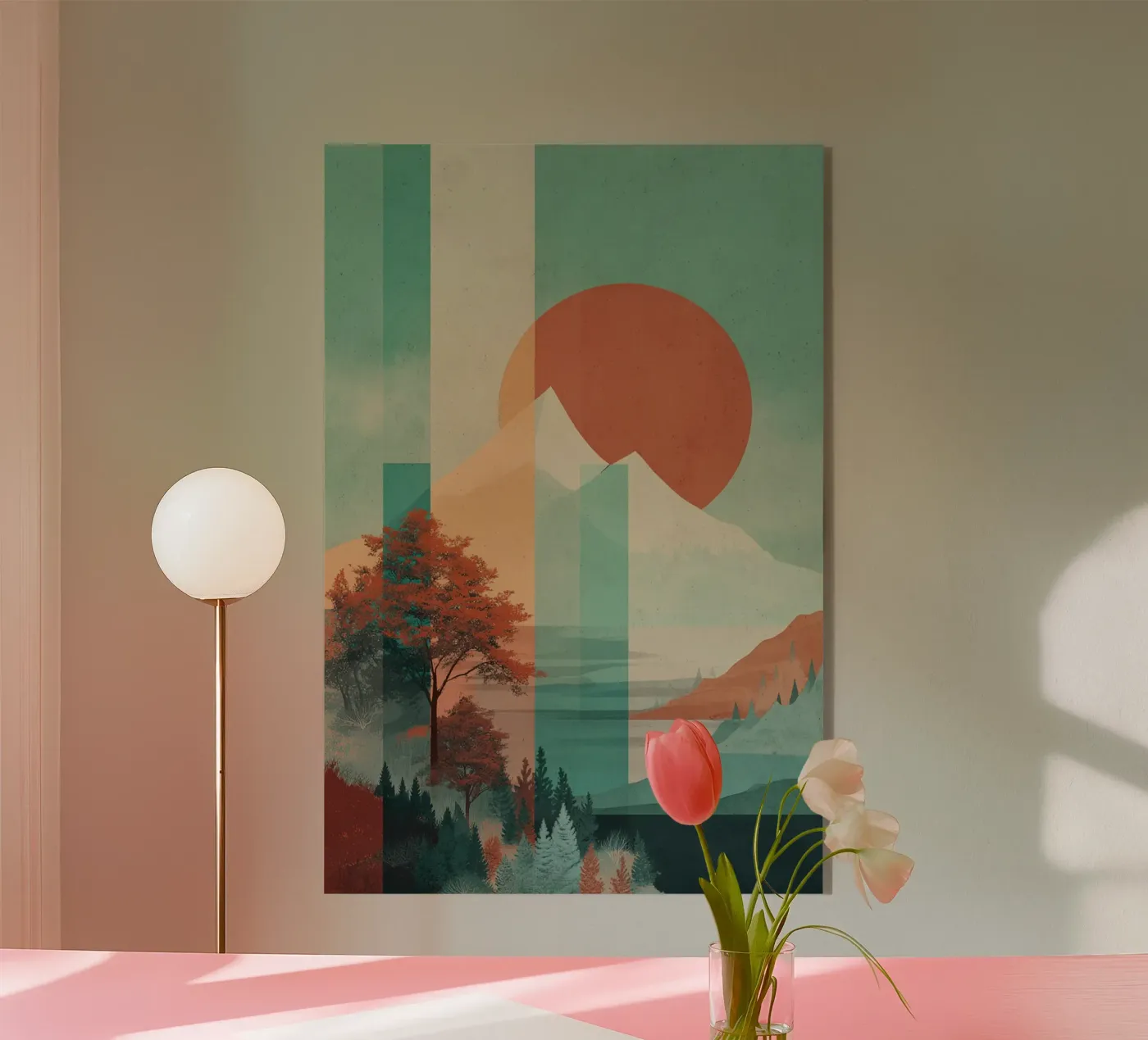 Pastel Peaks plexiglass da Mosaic Dialogue