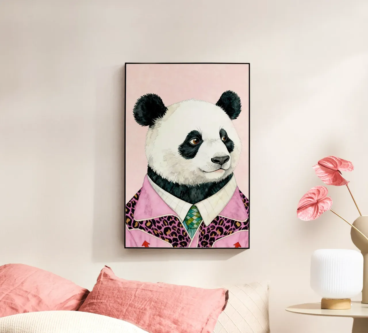 Panda illustration plexiglass da Attaboy Dsgn