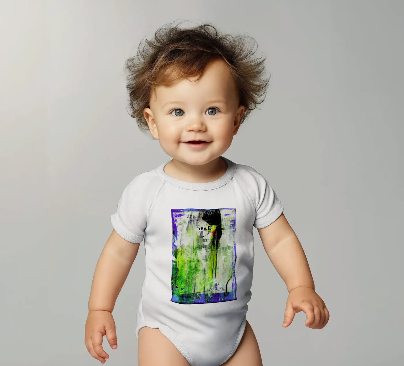 Combattre body neonato maniche corte da Sandrine Pagnoux