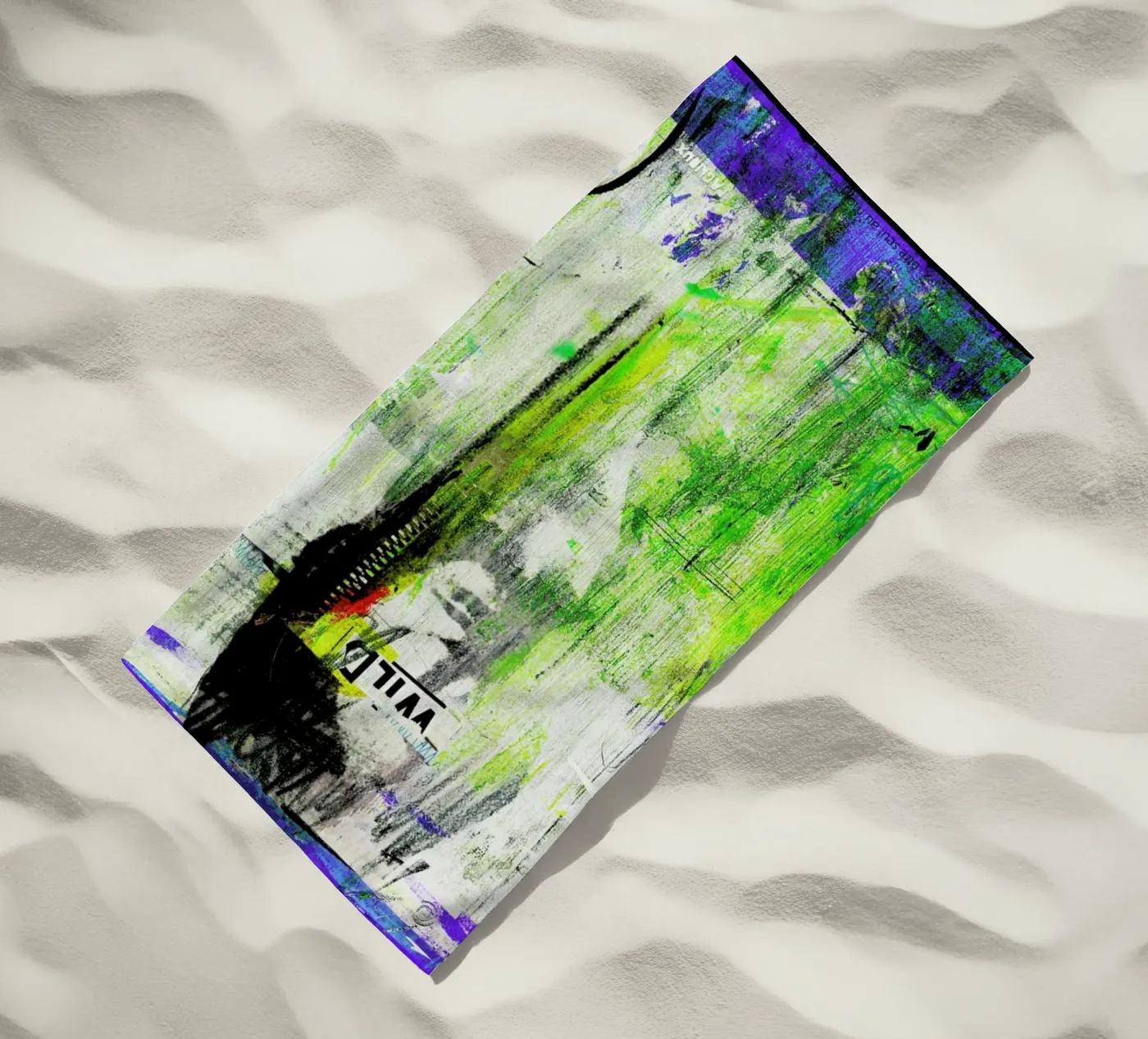 Combattre beach towel by Sandrine Pagnoux