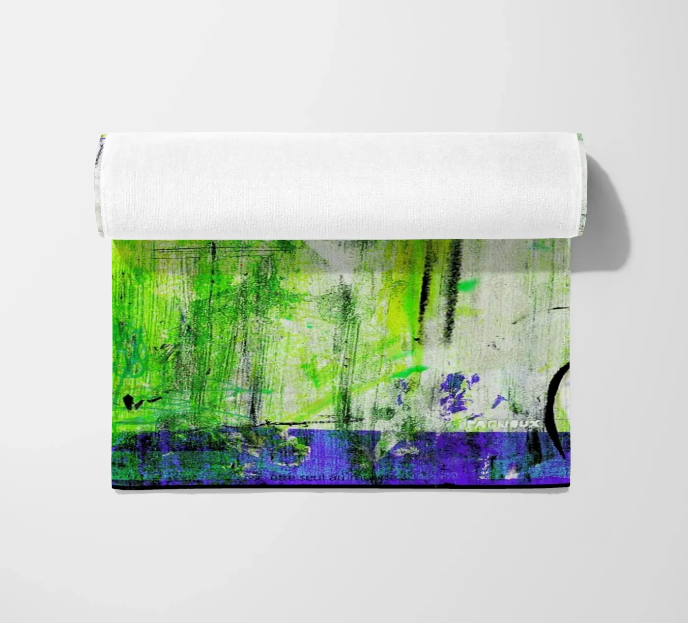 Combattre beach towel by Sandrine Pagnoux