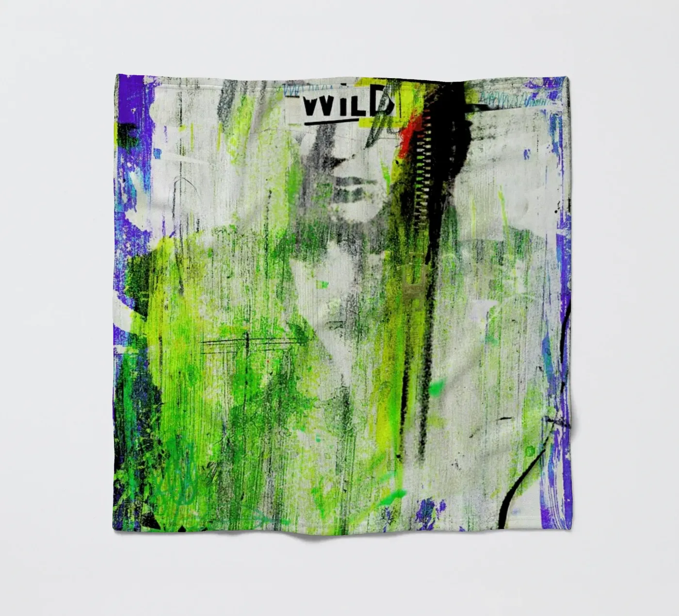 Combattre fleece blanket by Sandrine Pagnoux