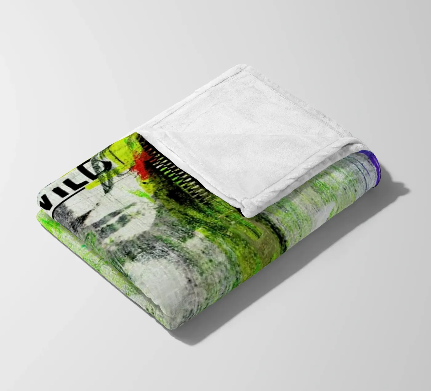 Combattre fleece blanket by Sandrine Pagnoux