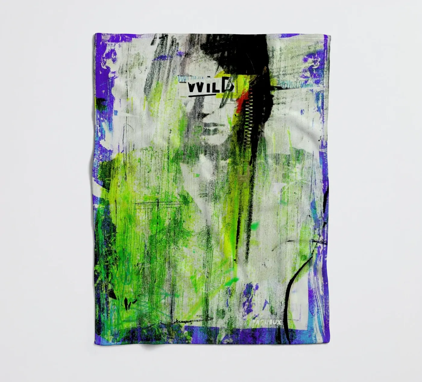 Combattre fleece blanket by Sandrine Pagnoux