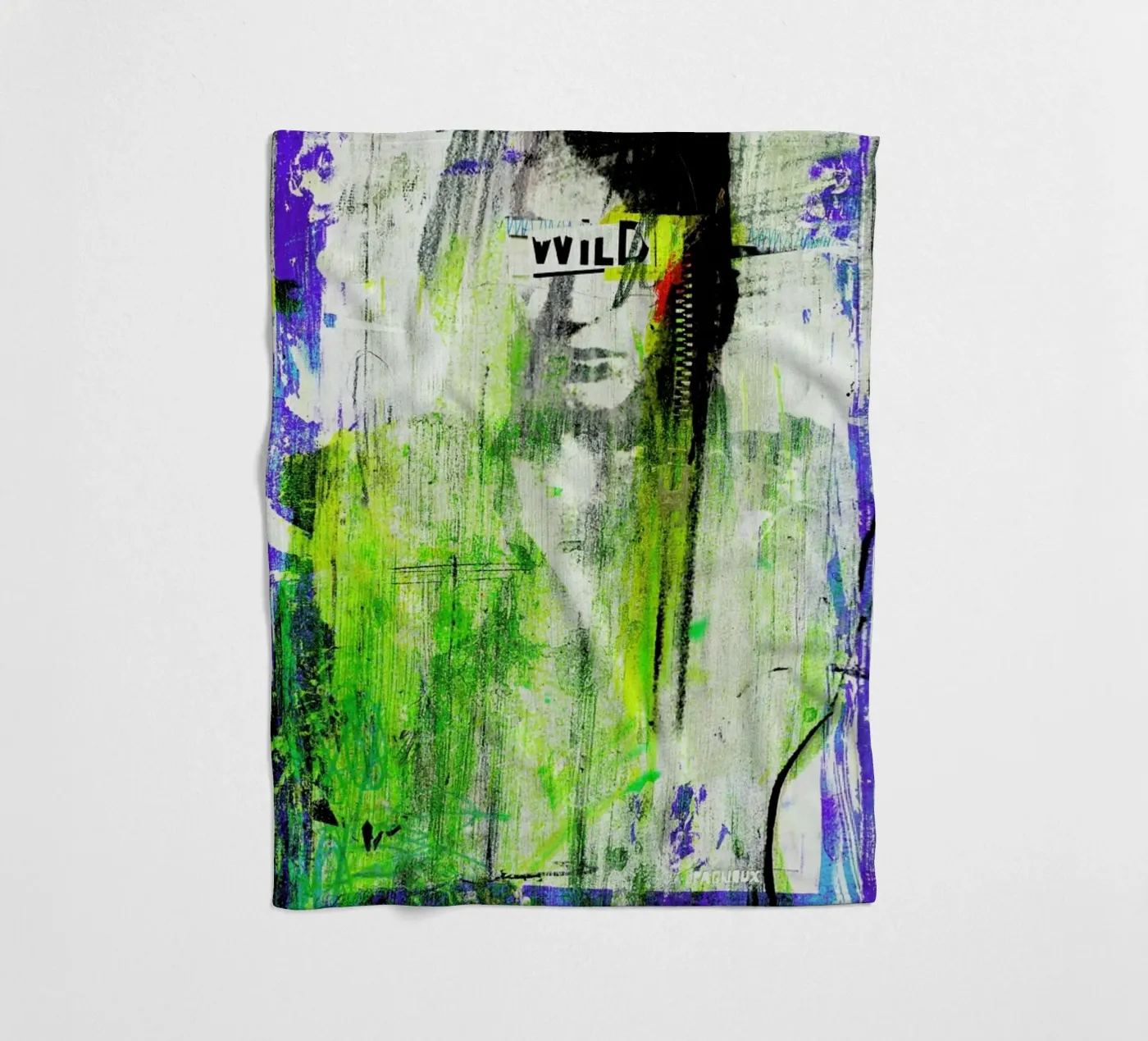 Combattre fleece blanket by Sandrine Pagnoux