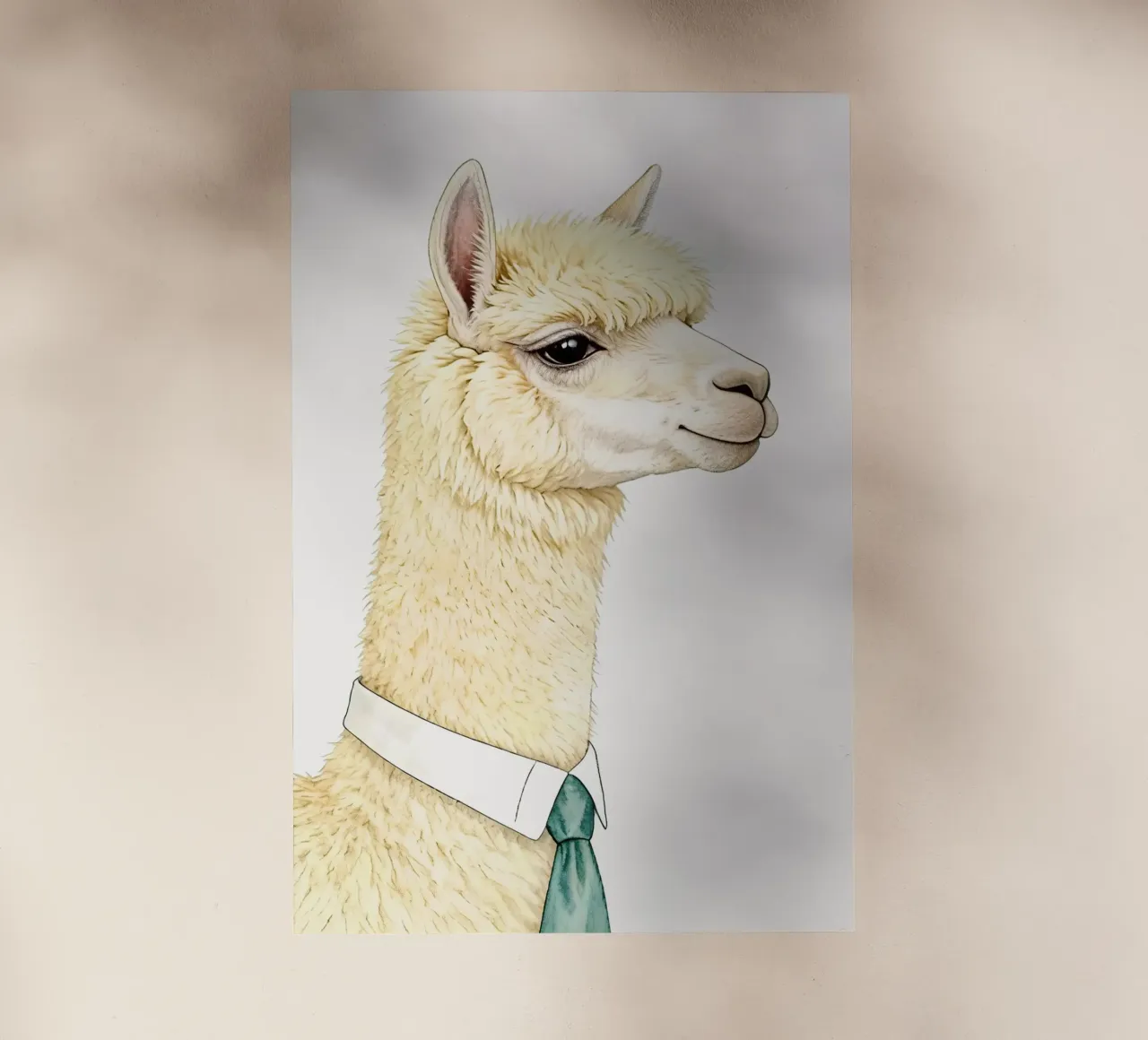 Happy Alpaca pellicola backlit da Attaboy Dsgn