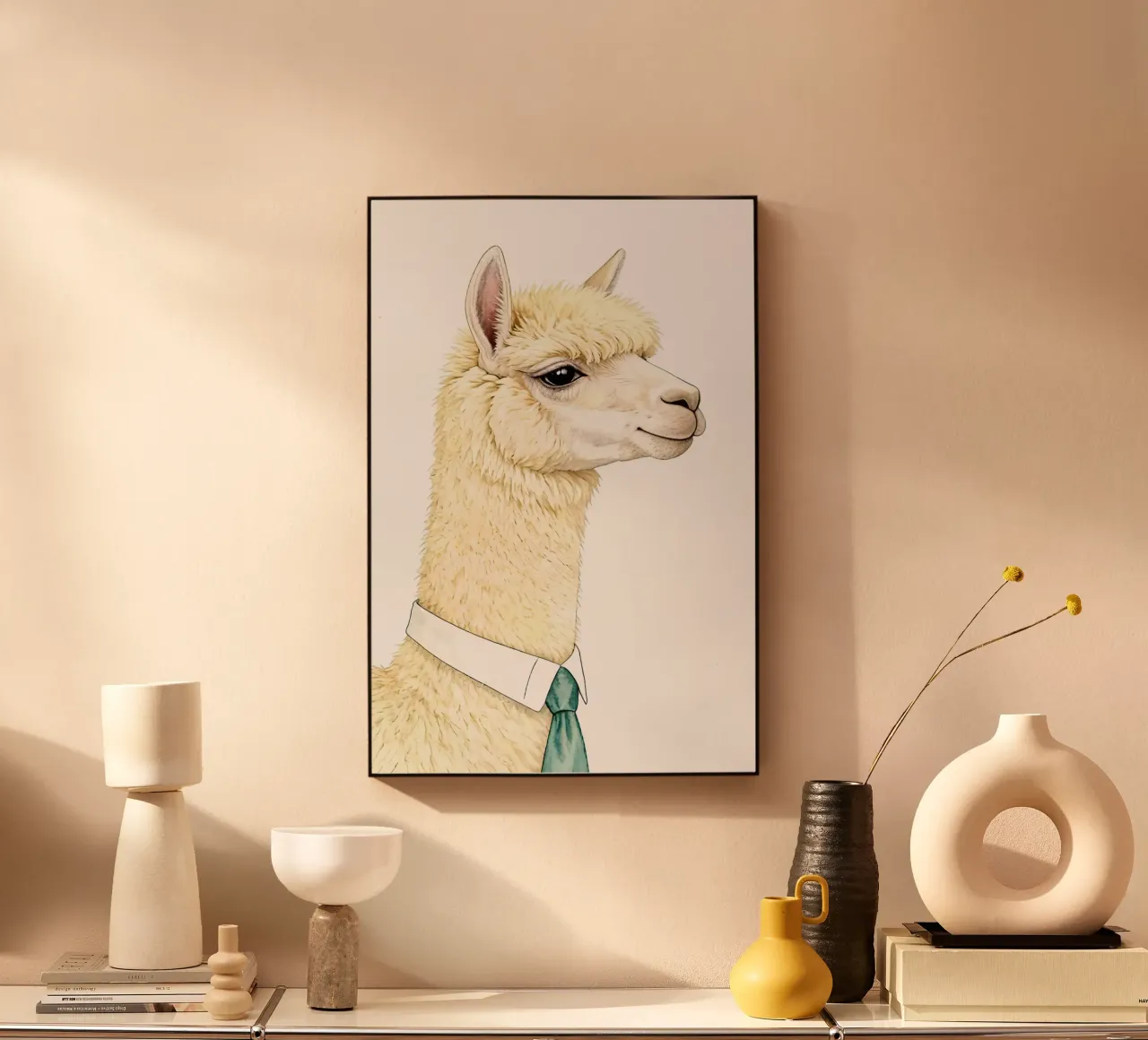 Happy Alpaca plexiglass da Attaboy Dsgn