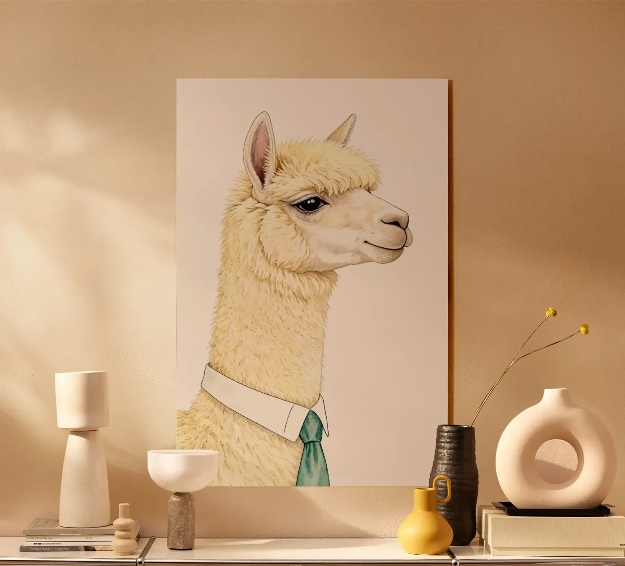 Happy Alpaca plexiglass da Attaboy Dsgn