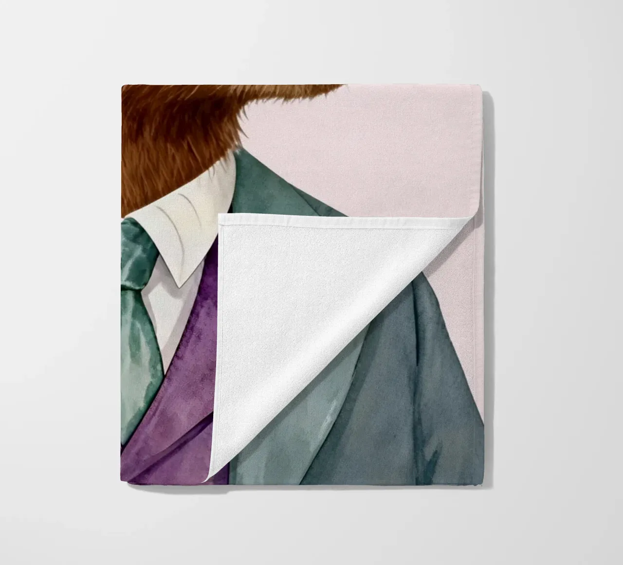 Capybara Portrait in Suit telo mare da Attaboy Dsgn