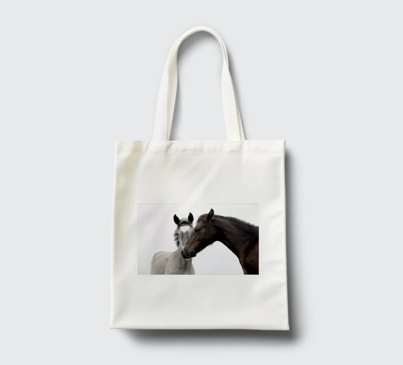 Due cavalli borsa in juta da Alexey