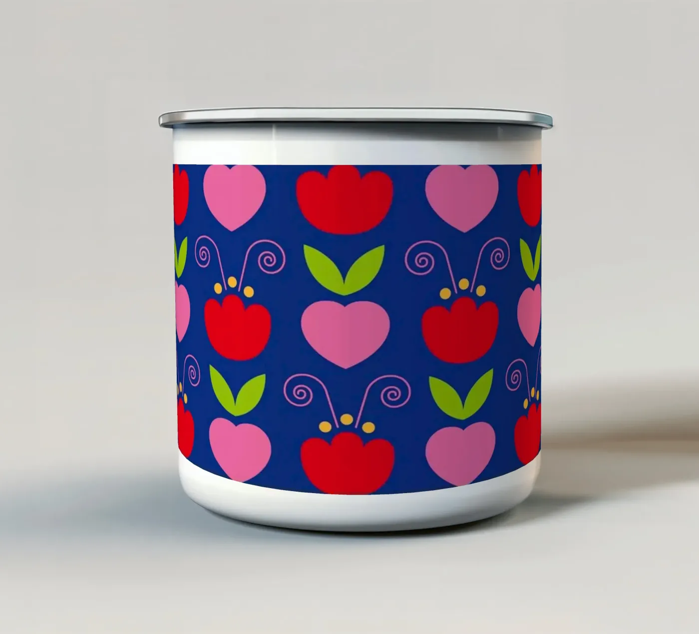 Sample 17 enamel mug by Looks n Brains