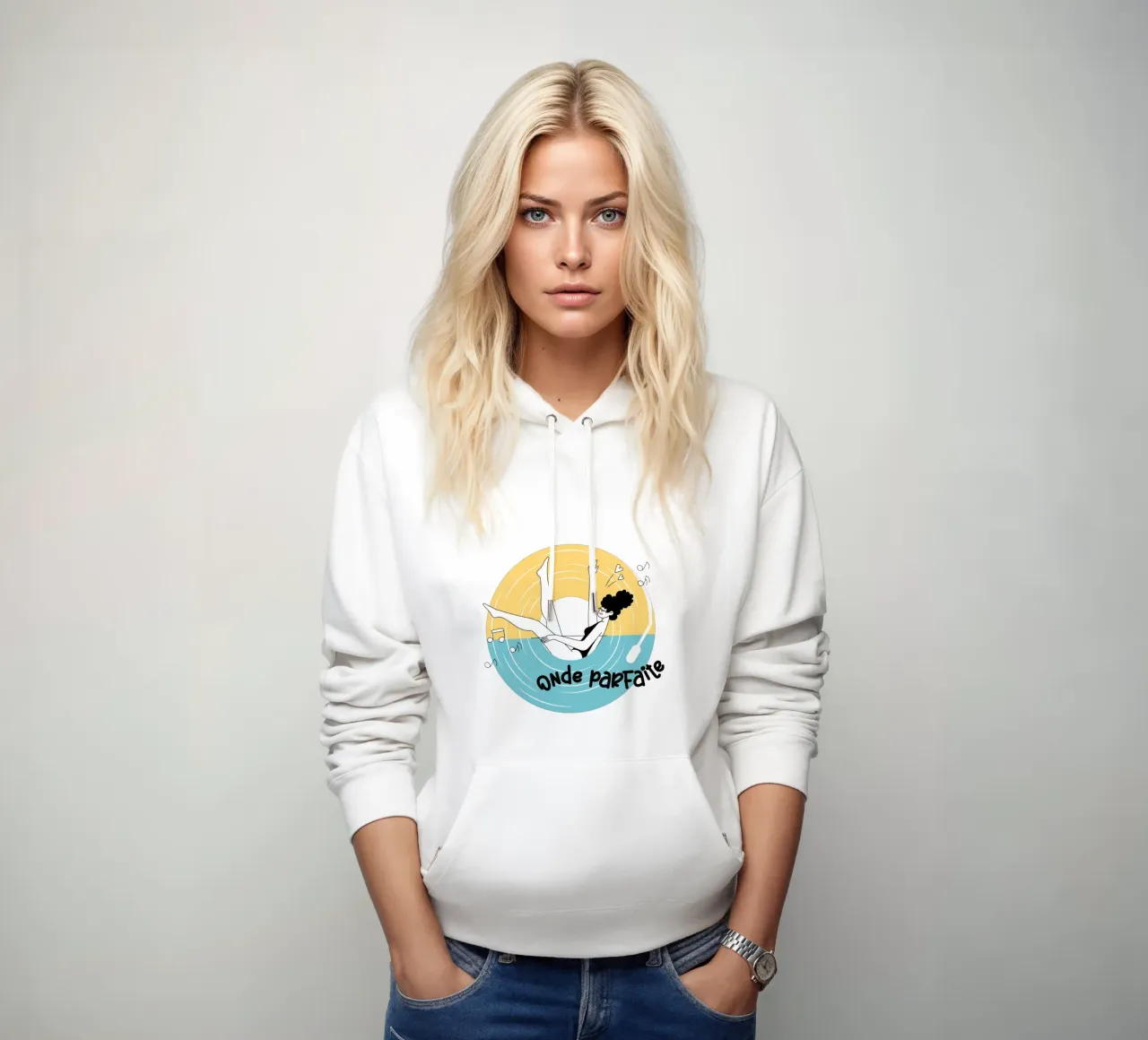 onde parfaite felpa con cappuccio da alice