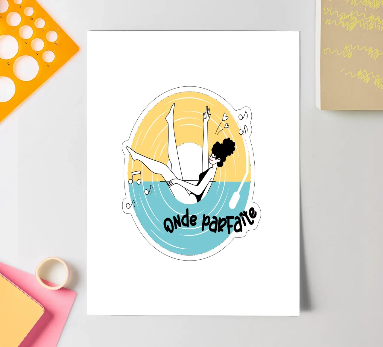 onde parfaite sticker sheet by alice