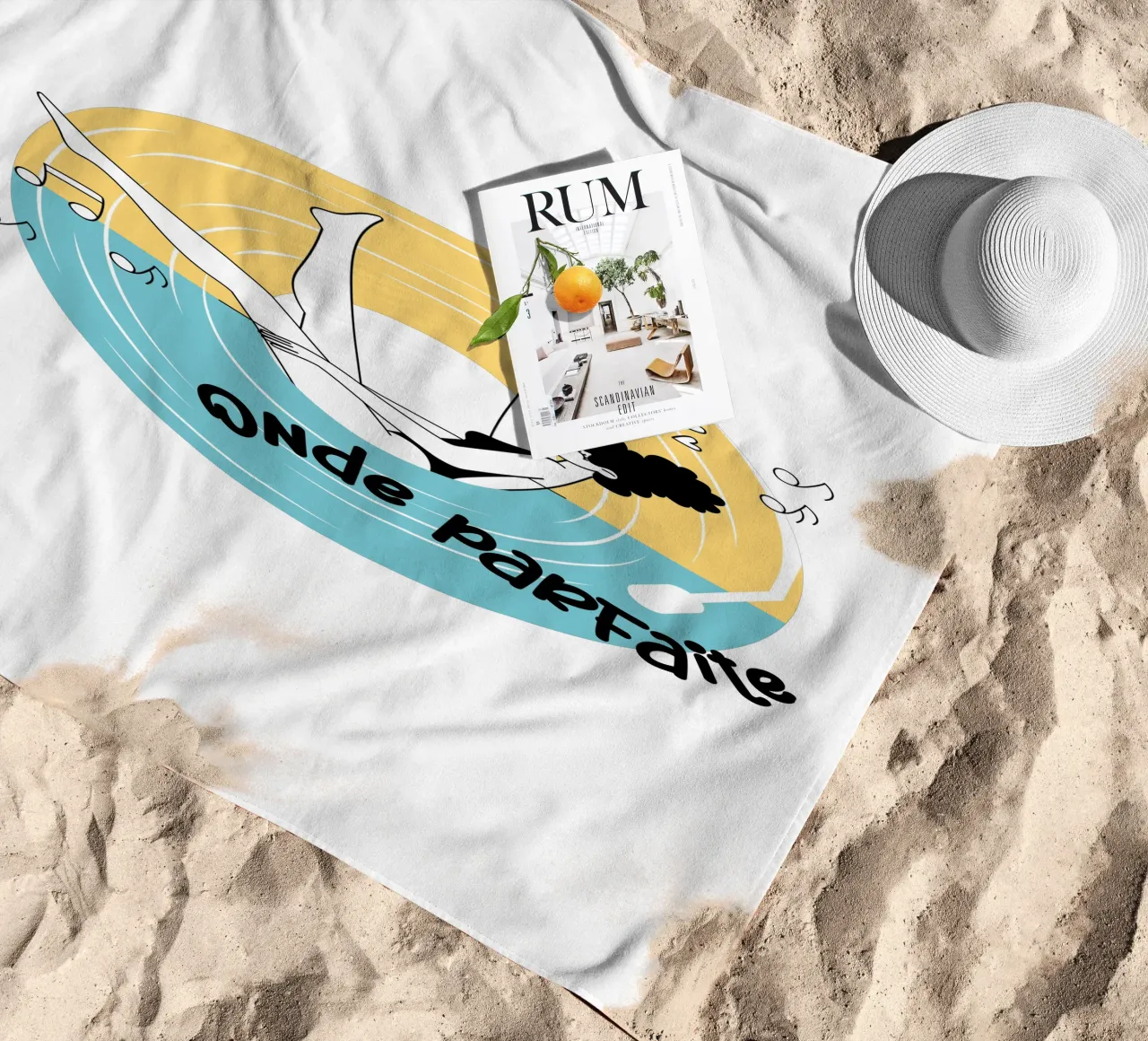 onde parfaite beach towel by alice