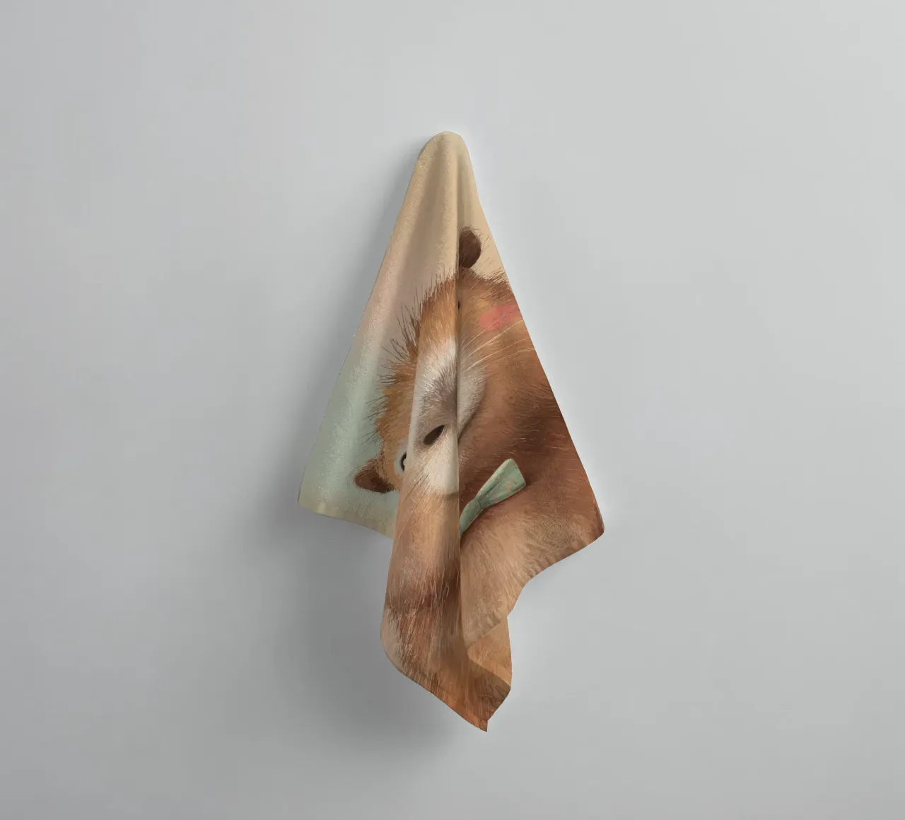 Capybara Animal Character towel by Attaboy Dsgn