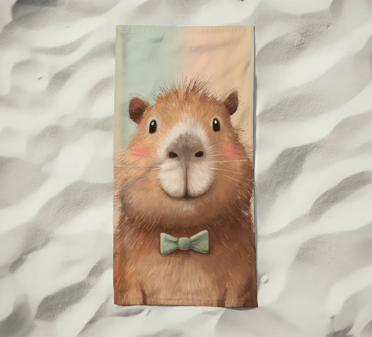 Capybara Animal Character telo mare da Attaboy Dsgn
