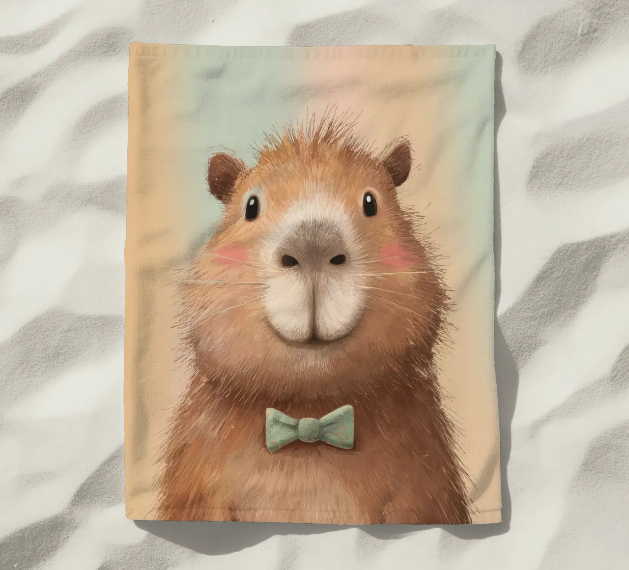Capybara Animal Character telo mare da Attaboy Dsgn