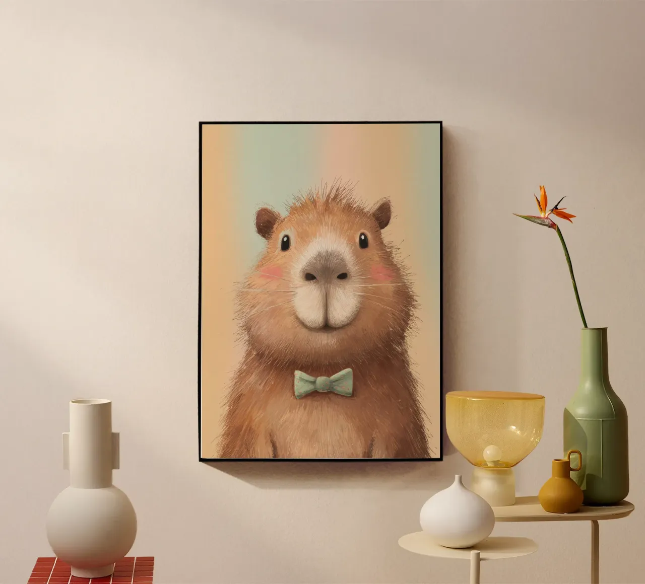 Capybara Animal Character plexiglass da Attaboy Dsgn