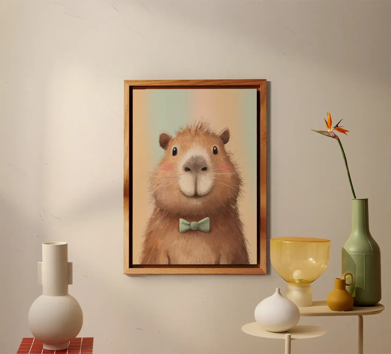 Capybara Animal Character alluminio dibond da Attaboy Dsgn