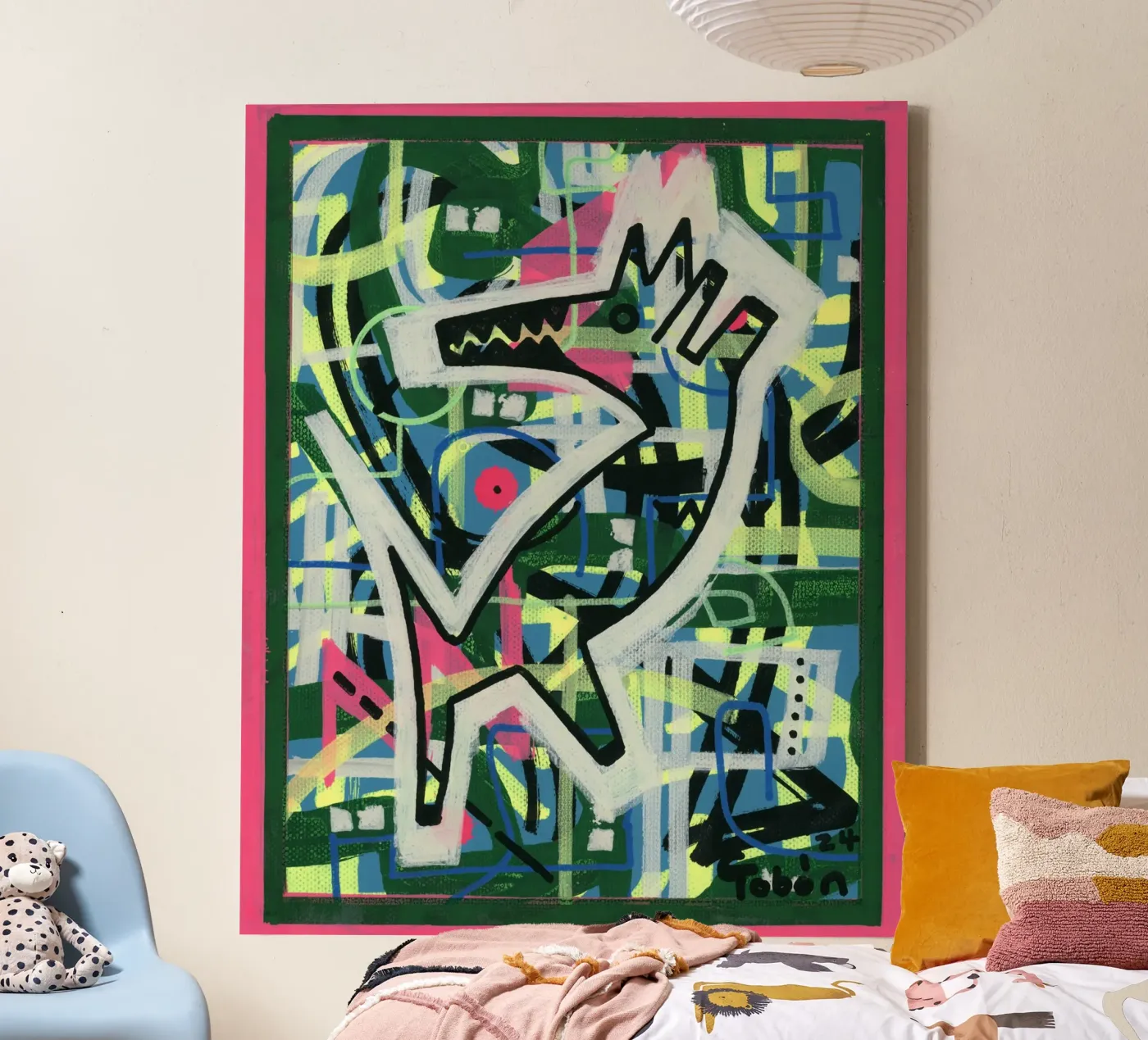 Hond canvas van gtobonart