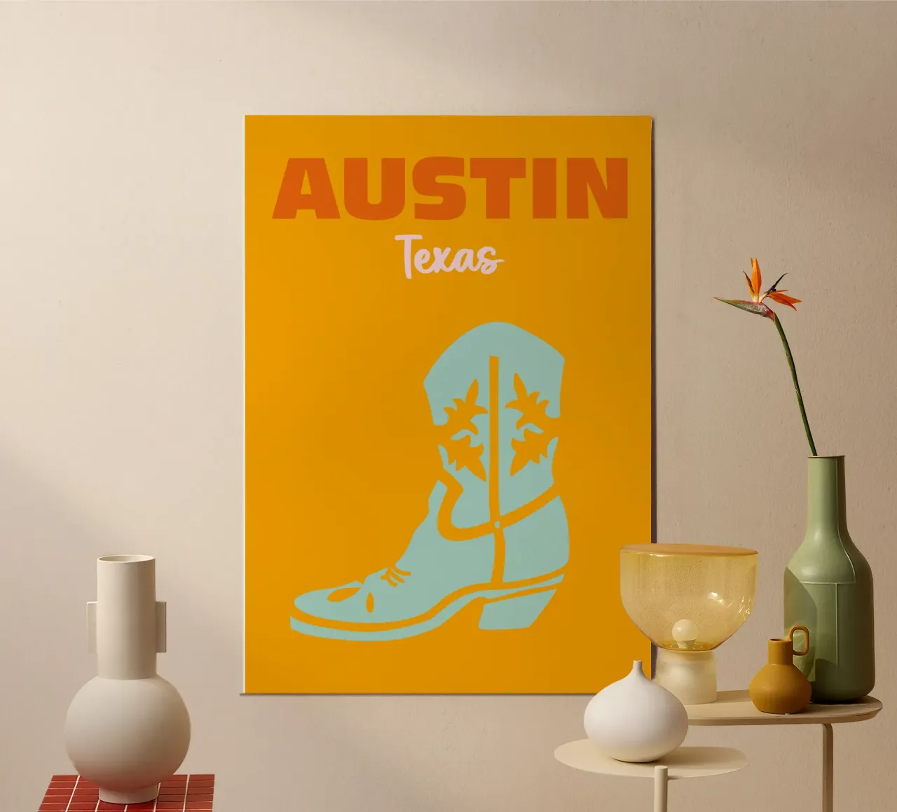 Austin, Texas carta hahnemühle da Colorful Homes
