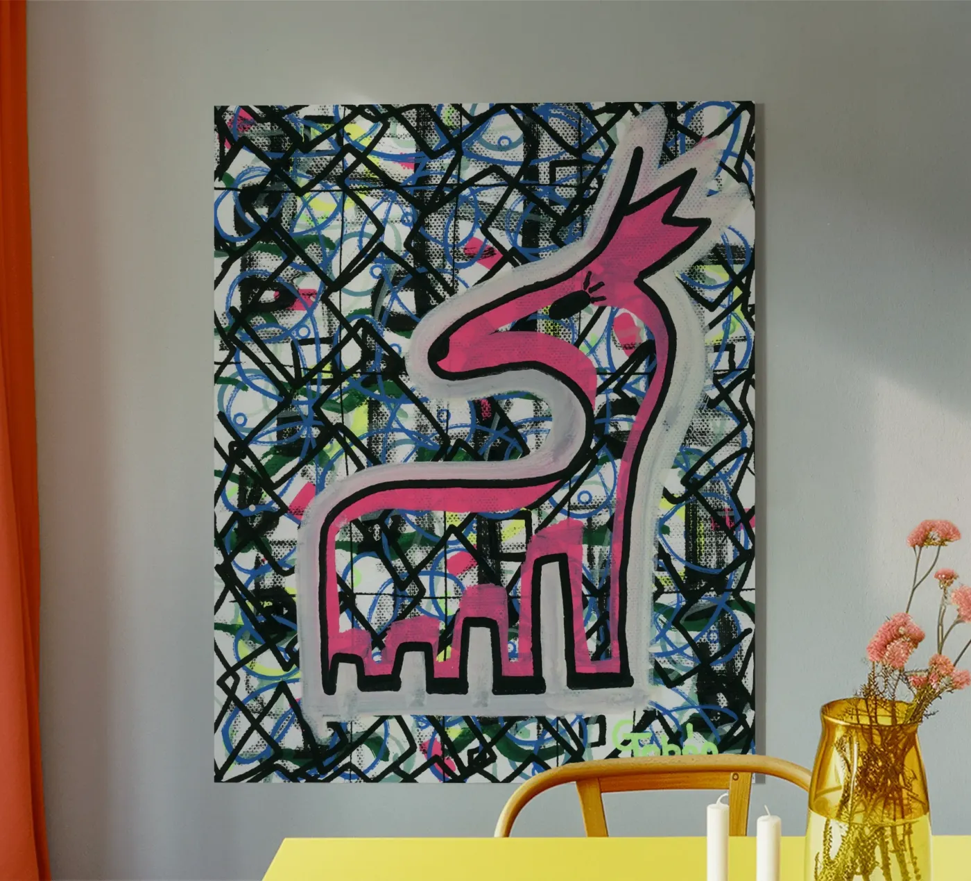 Cervi nella notte plexiglass da gtobonart