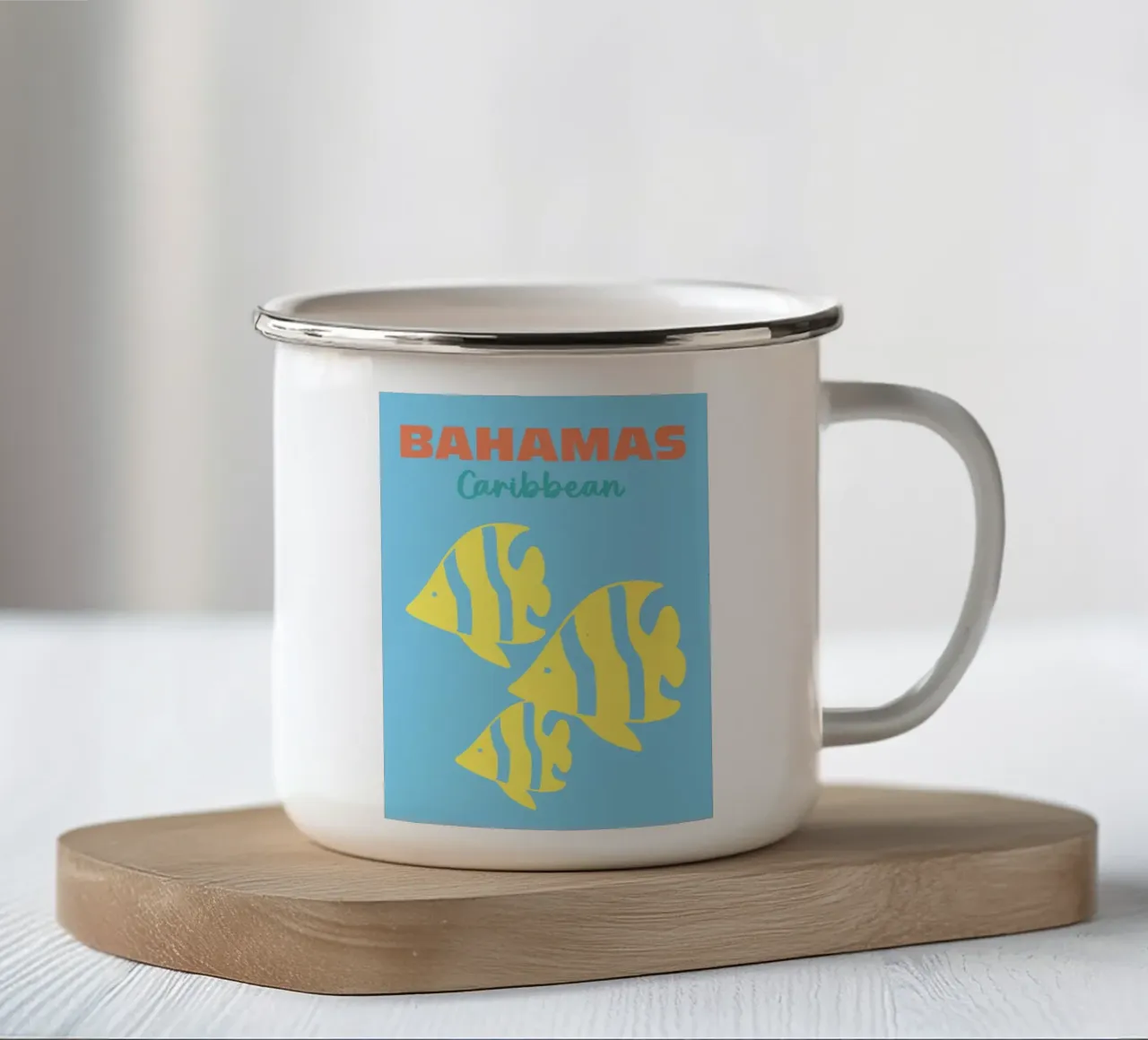 Bahamas, Caraibi tazza in smalto da Colorful Homes