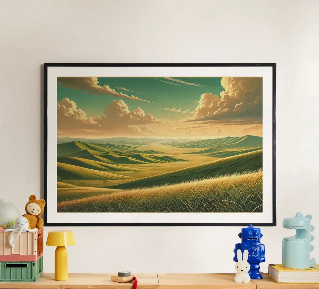 Poster d'epoca Mongolia, steppe infinite carta hahnemühle da Wanderlust Vibes