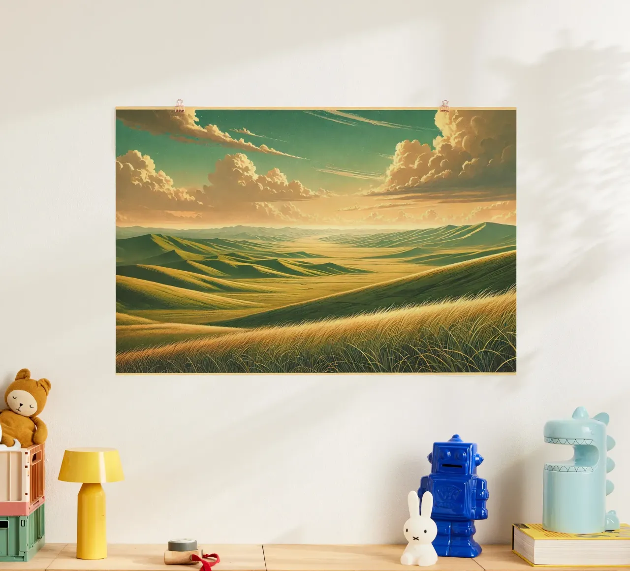 Poster d'epoca Mongolia, steppe infinite carta hahnemühle da Wanderlust Vibes