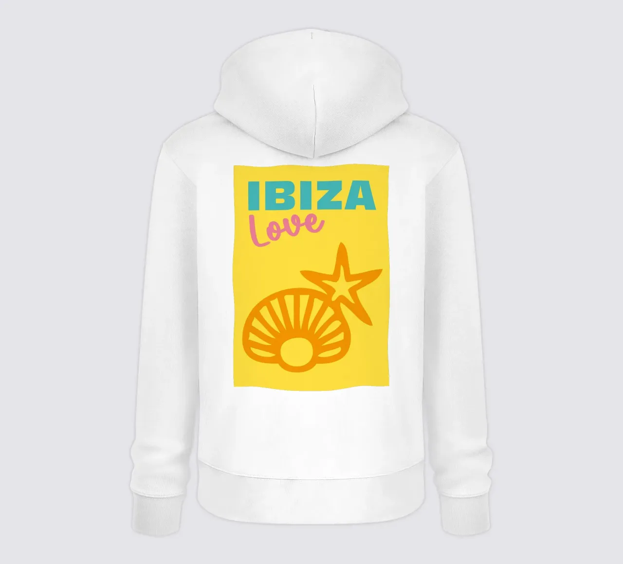 Amore a Ibiza felpa con cappuccio da Colorful Homes