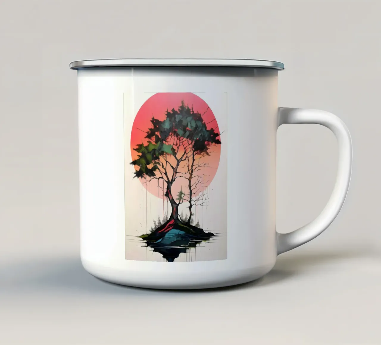 Isola della Tranquillità tazza in smalto da Artistic-shop