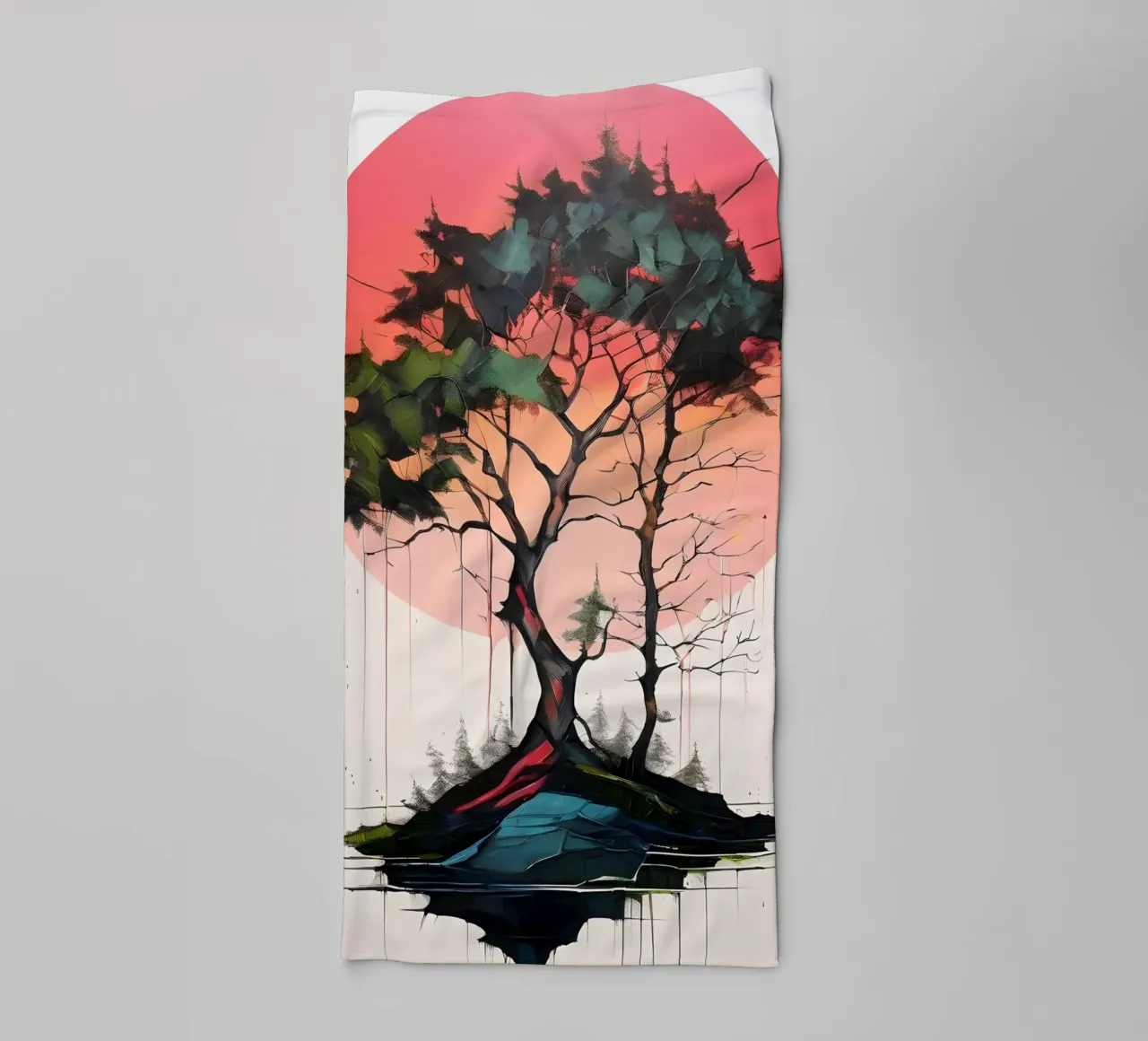 Eiland van rust badhanddoek van Artistic-shop